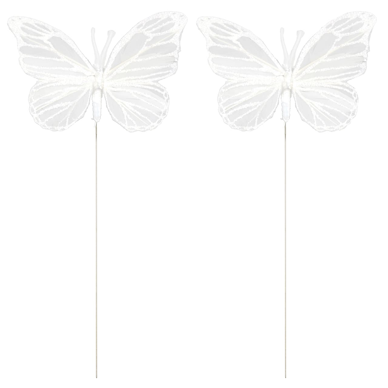 8.6&#x22; White Feather Butterfly by Ashland&#xAE;